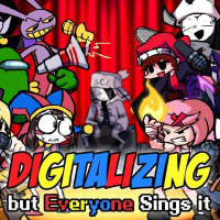 Play FNF Digitalizing, But Everyone Sing It now!