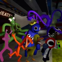 PLay FNF Roblox Rainbow Friends But Yellow, Pink, Red Join now!
